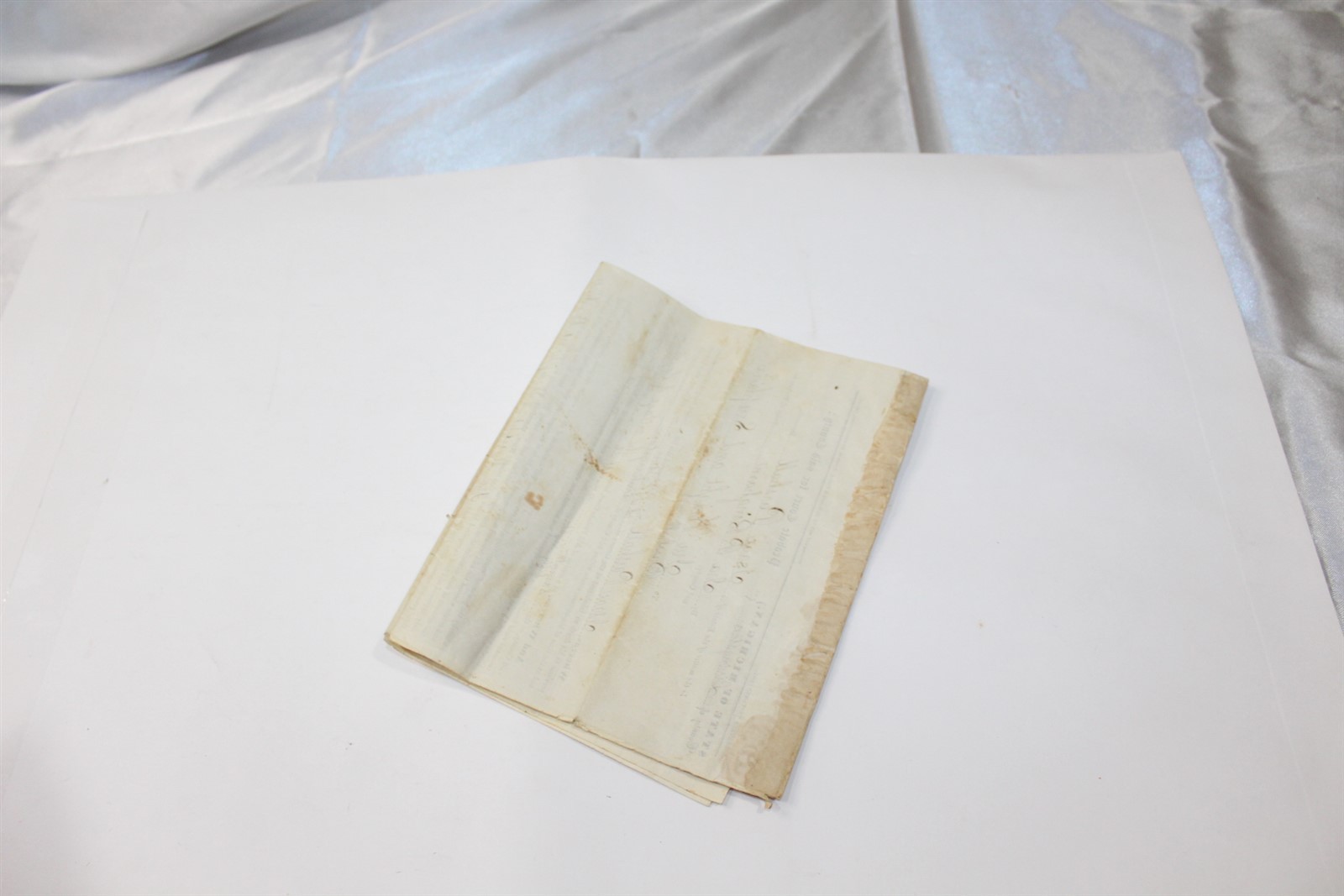  Estate Papers 1858 Handwritten 3 Pages Antique