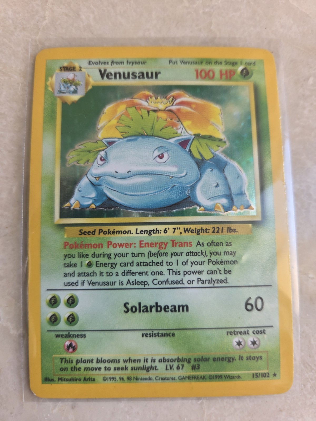 Pokemon Venusaur Base Set Holo Rare 1999 Pokemon Venusaur Base Set Holo Rare 1999