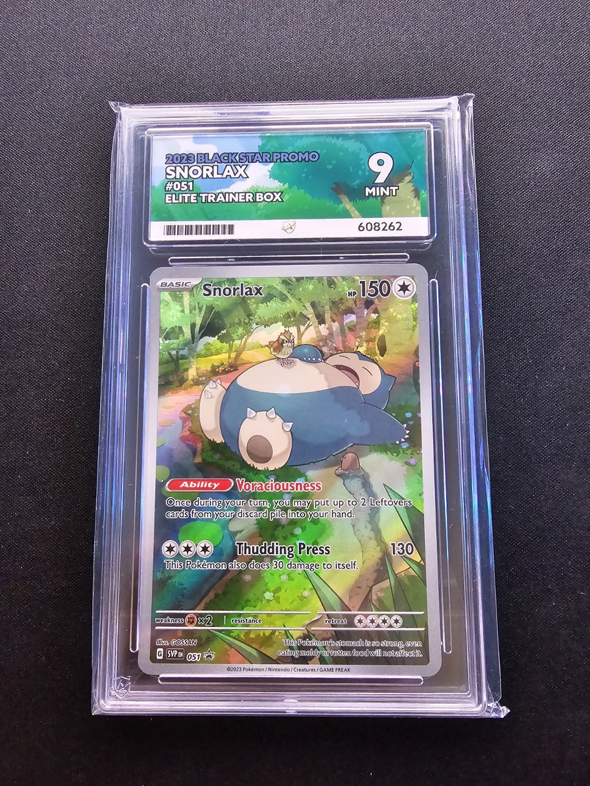 2023 Snorlax Black Star Promo ACE 9