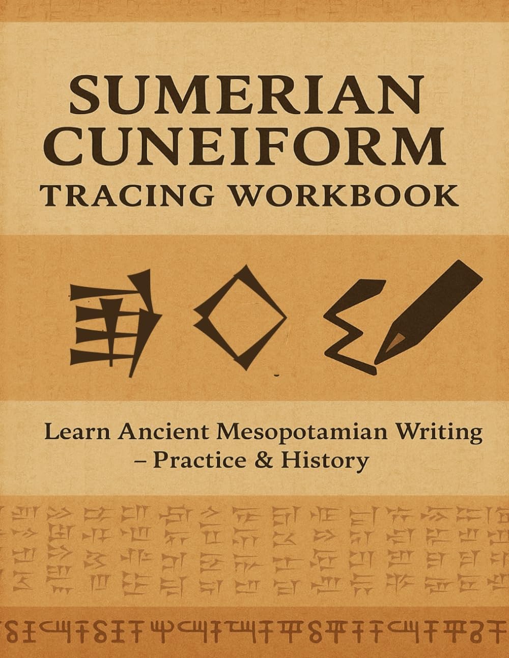 Sumerian Cuneiform Workbook: Practice Ancient Mesopotamian Writing: Learn to...