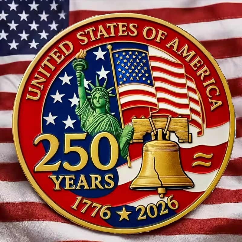 250th Americas Anniversary Commemorative Coins 2025 Challenge Coins 1pc