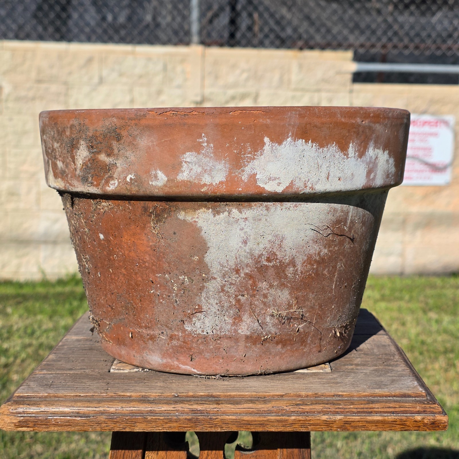 Vintage Italian Terracotta Planter Pot 10.75\