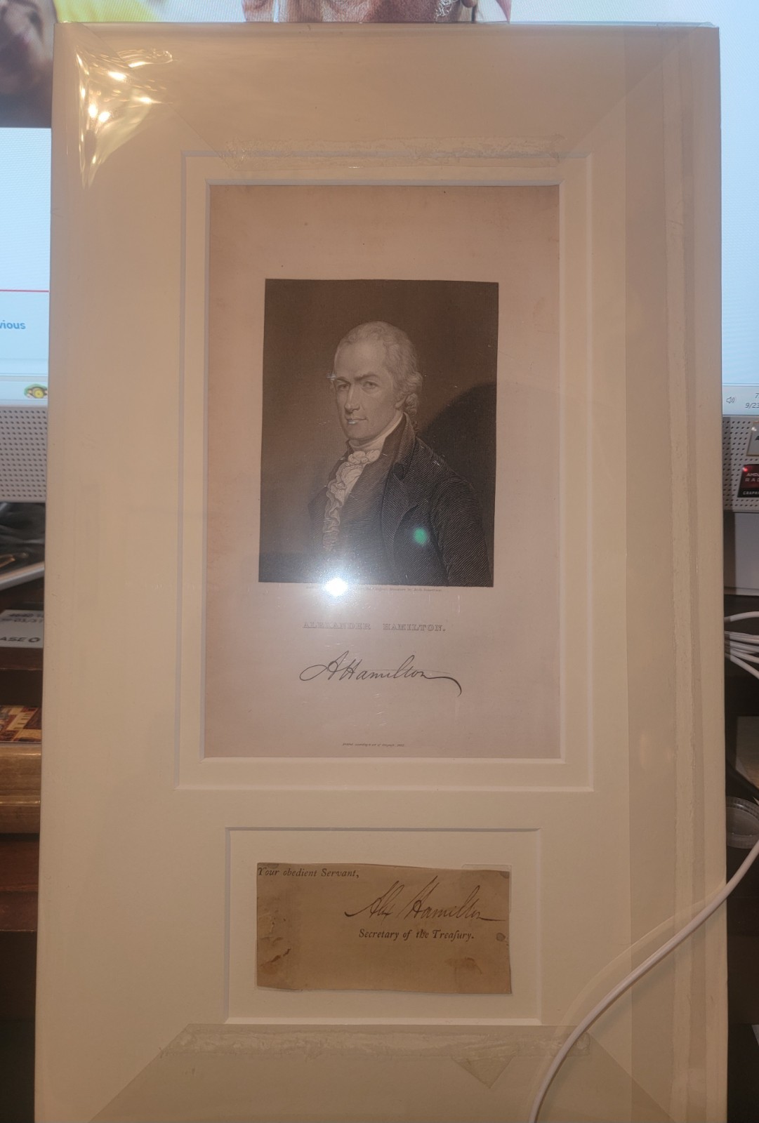 Alexander Hamilton Signature 1789-1795 (Cut)