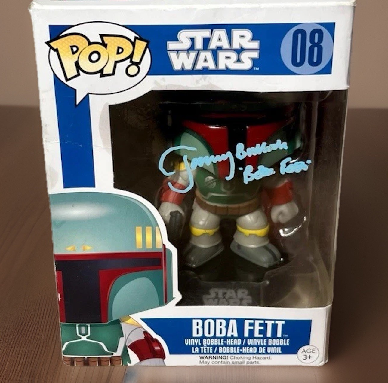 Funko Pop Star Wars Boba Fett 08 - Series 2 Autographed ✍️ by Jeremy Bulloch 🔥