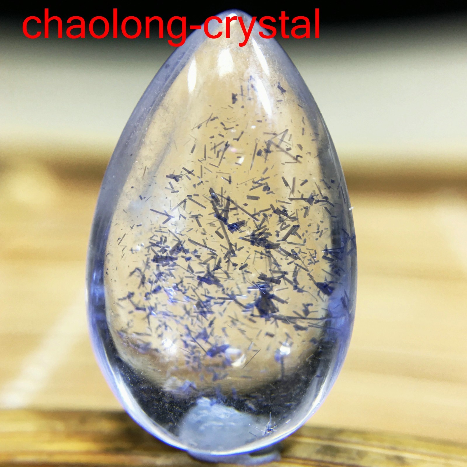 7.8Ct Very Rare NATURAL Beautiful Blue Dumortierite Quartz Crystal Pendant C909