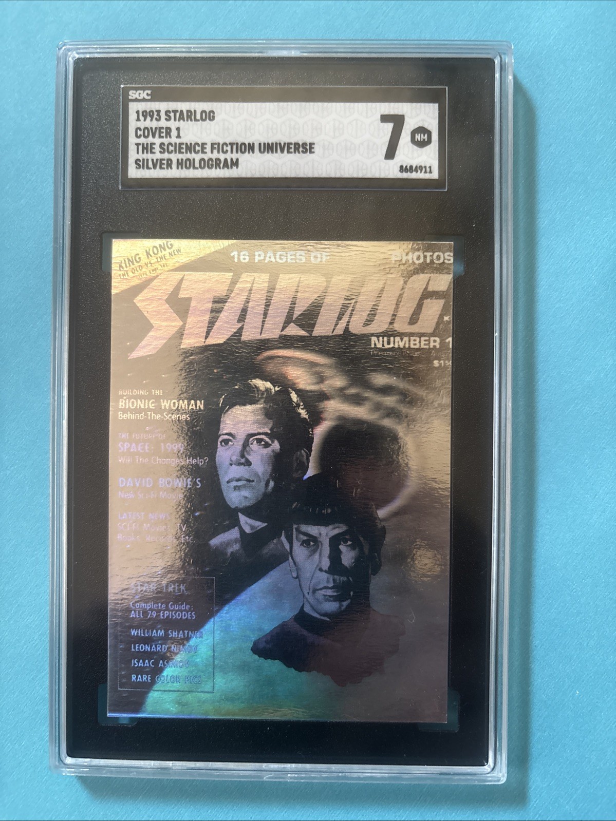 1993 Starlog Cover 1 The Science Fiction Universe Silver Hologram SGC 7