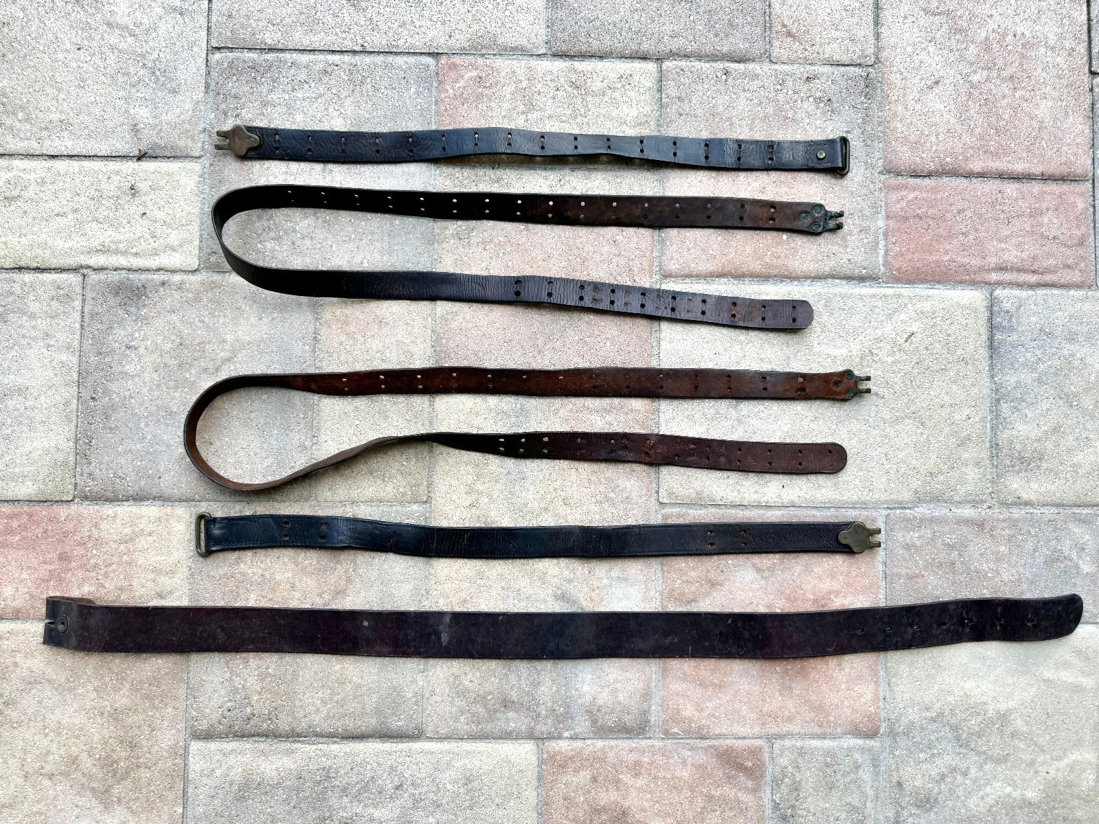 Lot of M-1907 WW1 USGI Leather Slings M1 Garand M1903 Springfield with Belt