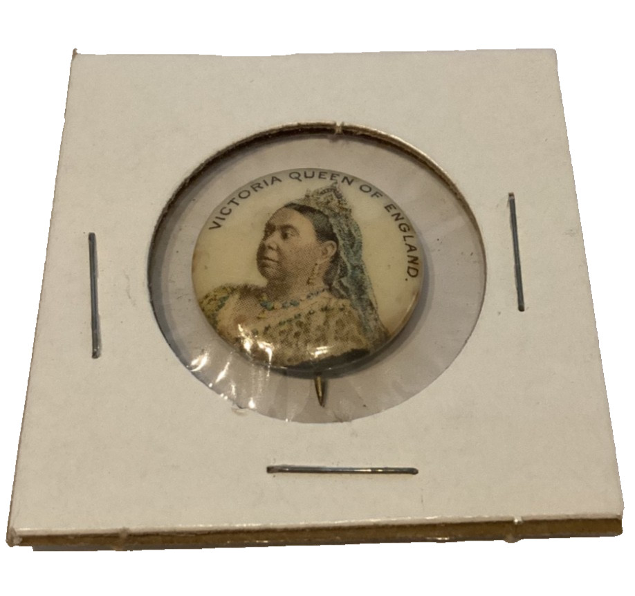 Antique Victoria Queen of England Pin Whitehead and Hoag Co.