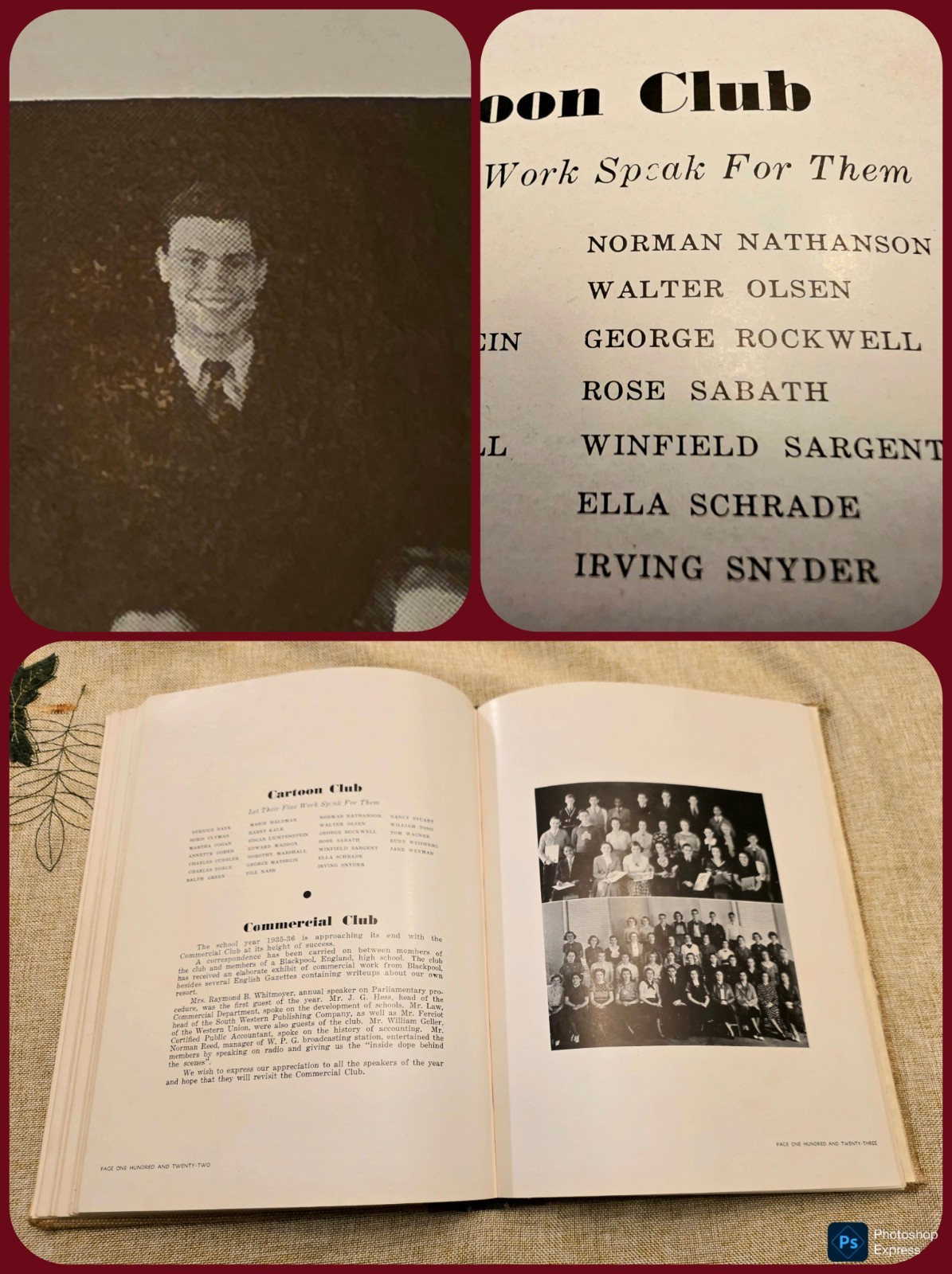 GEORGE LINCOLN ROCKWELL High School Yearbook SCARCE 