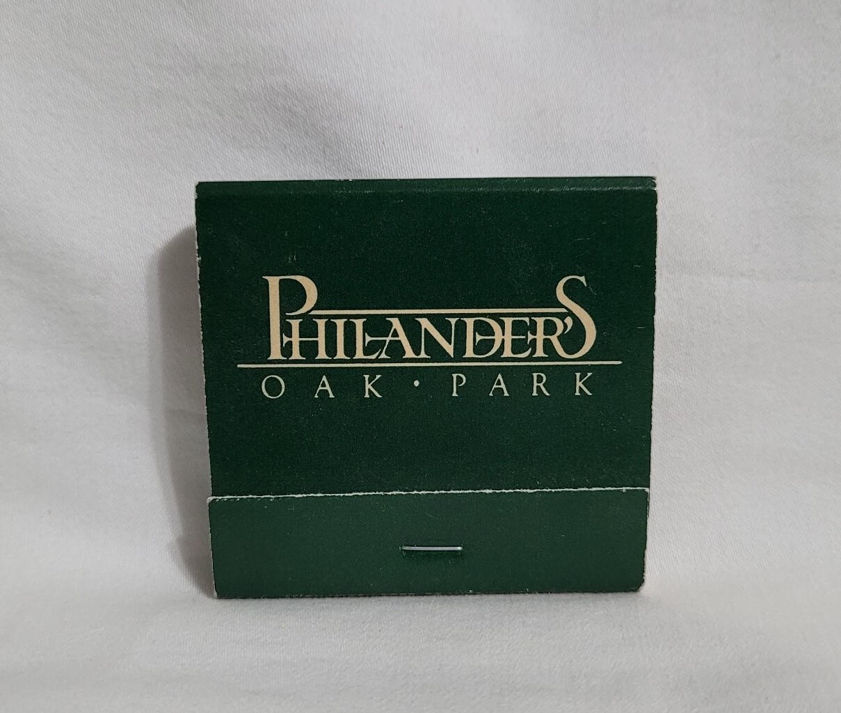 Vintage Matchbook Philander's Restaurant Oak Park Illinois Advertising Full