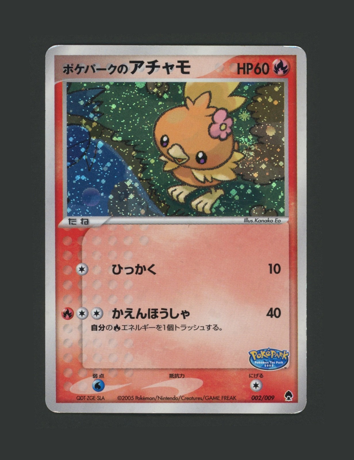 【C-】2005 PokePark\'s Torchic Holo #002/009 Forest Japanese Pokemon Promo