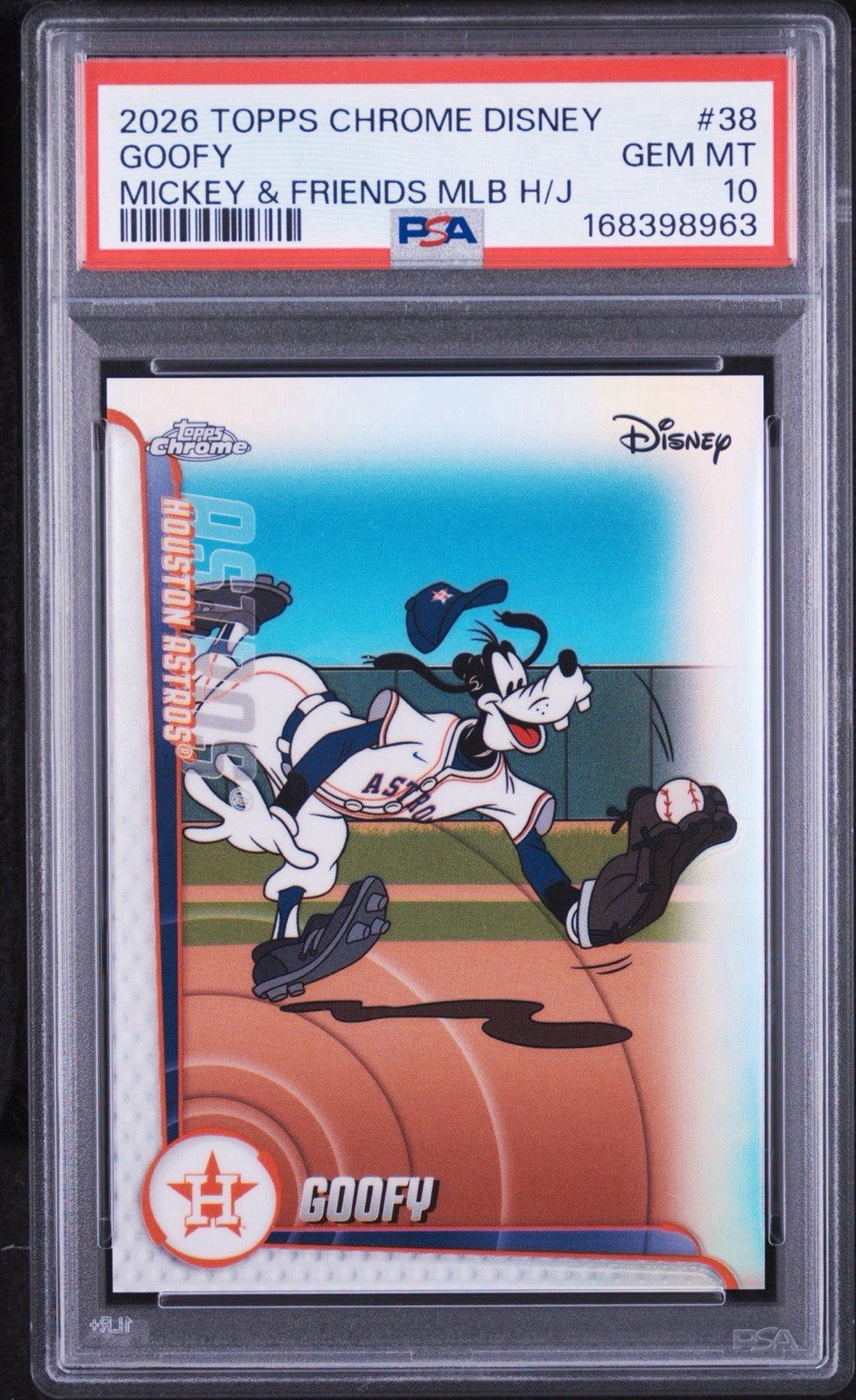 2026 Topps Disney Chrome Goofy Houston Astros PSA 10 GEM MT #MLBH-38 Pop 1