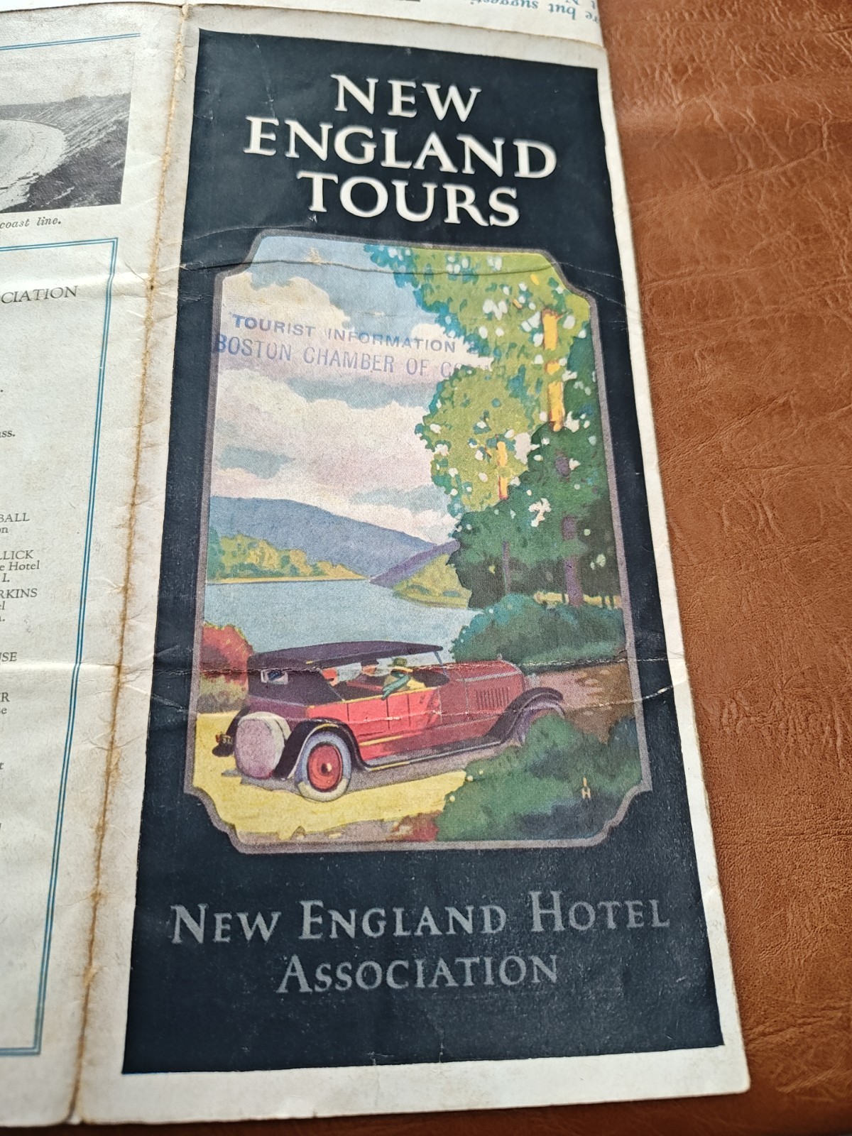 New England Tours - New England Hotel Map Of 1925