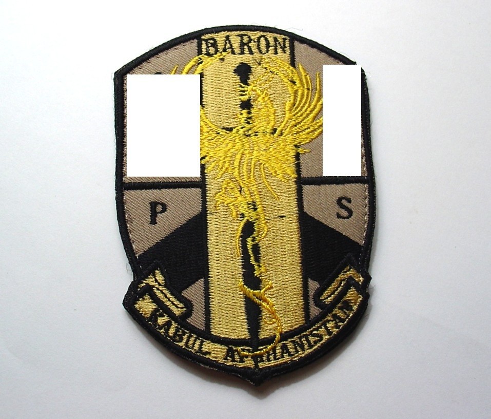 Original Afghanistan Kabul BARON HOTEL Security Afghan made Patch Vcro