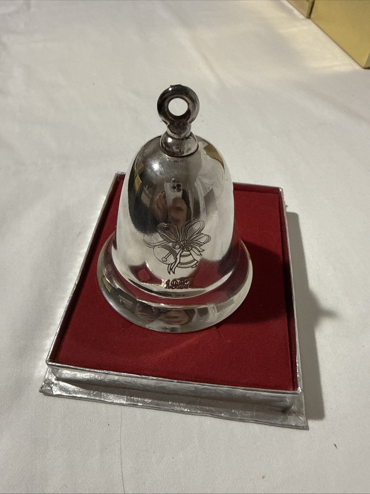 Vintage 1987 Kirk Stieff Annual Musical Christmas Bell Music Working