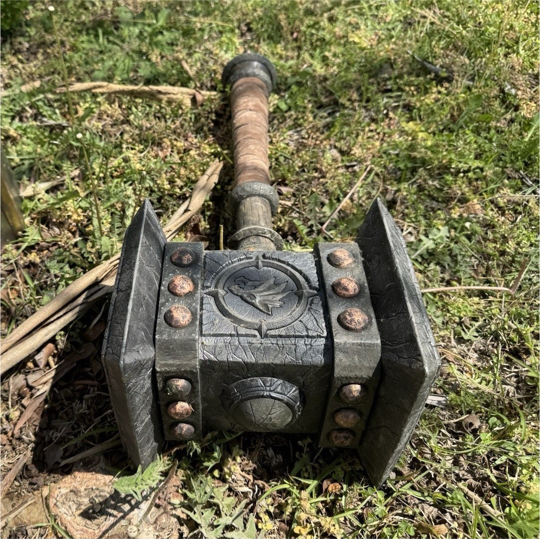 World of Warcraft officially licensed Doom hammer replica. Metal. Not plastic.