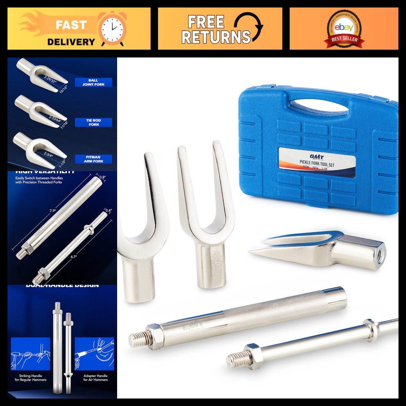 Orion Motor Tech OMT Pickle Fork Tool Ball Joint Separator Set