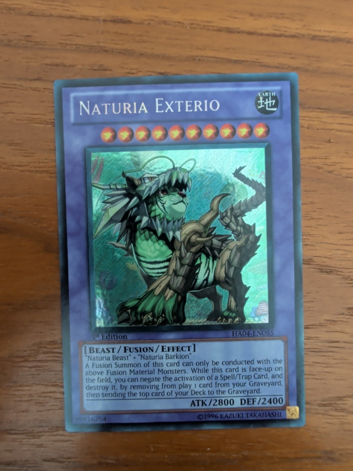 Naturia Exterio Secret Rare HA04-EN055 1st Ed