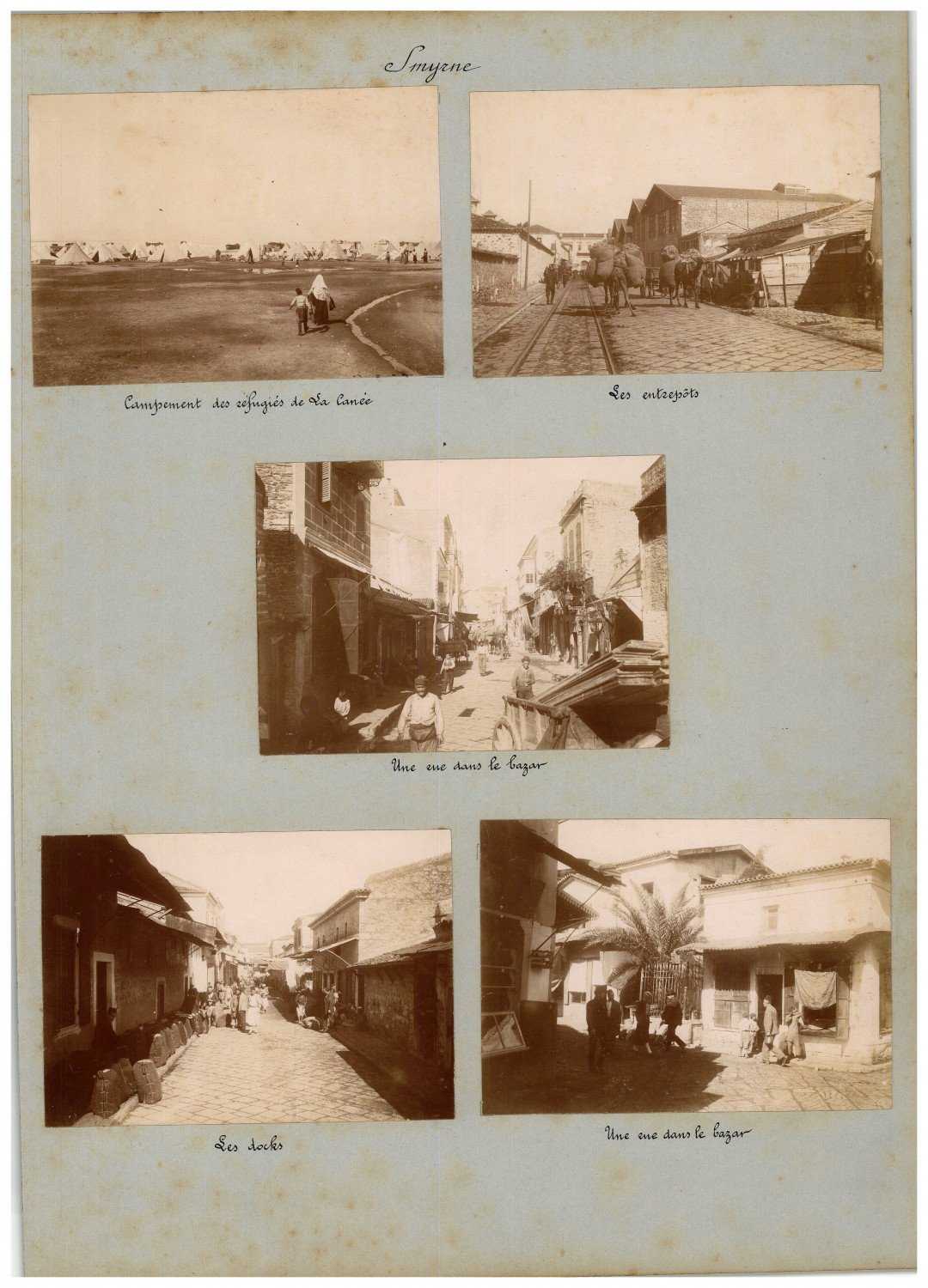 Turkey, Smyrna, A Street in the Bazaar, Warehouses, Docks, Vintage Prints