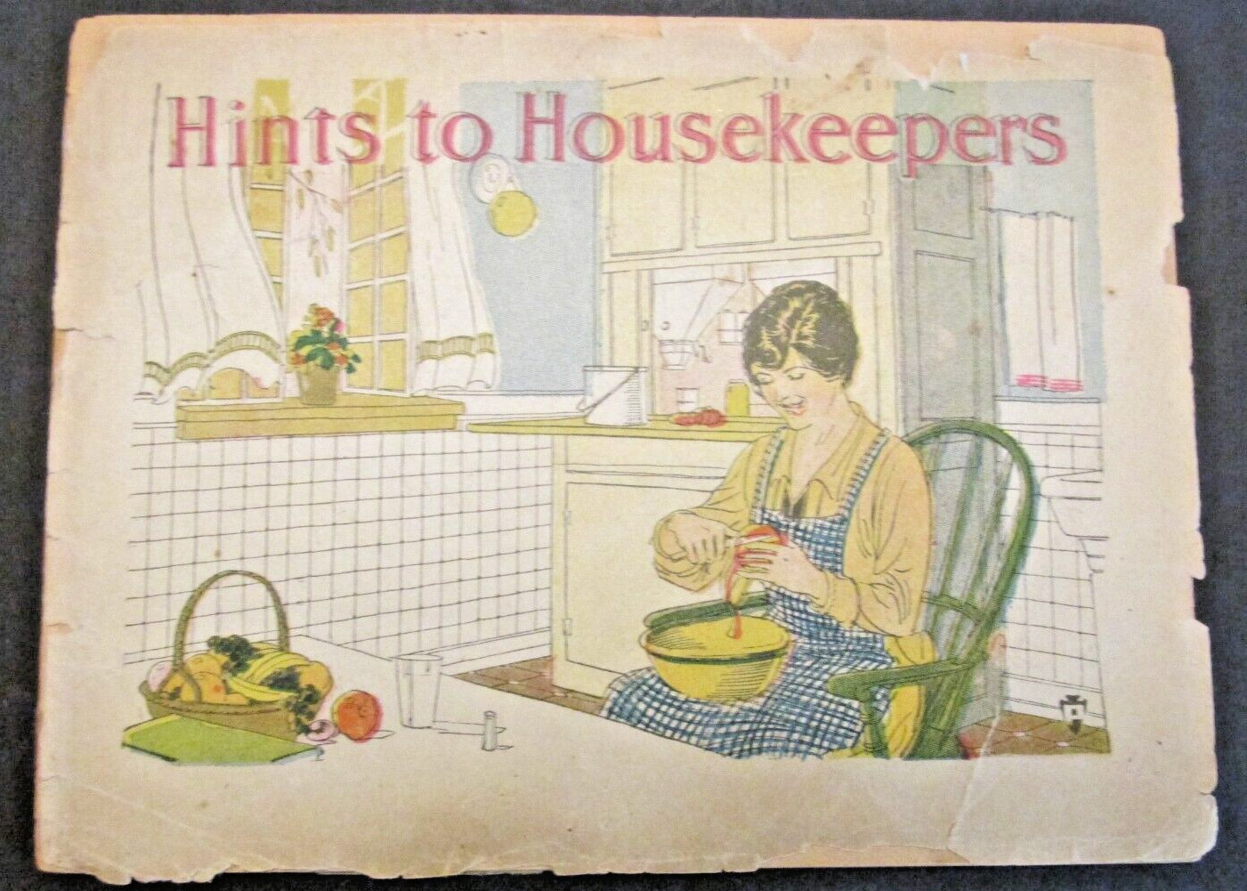 1920s Miles Nervine Hints to Housekeepers Medicinal Advertising Booklet AD