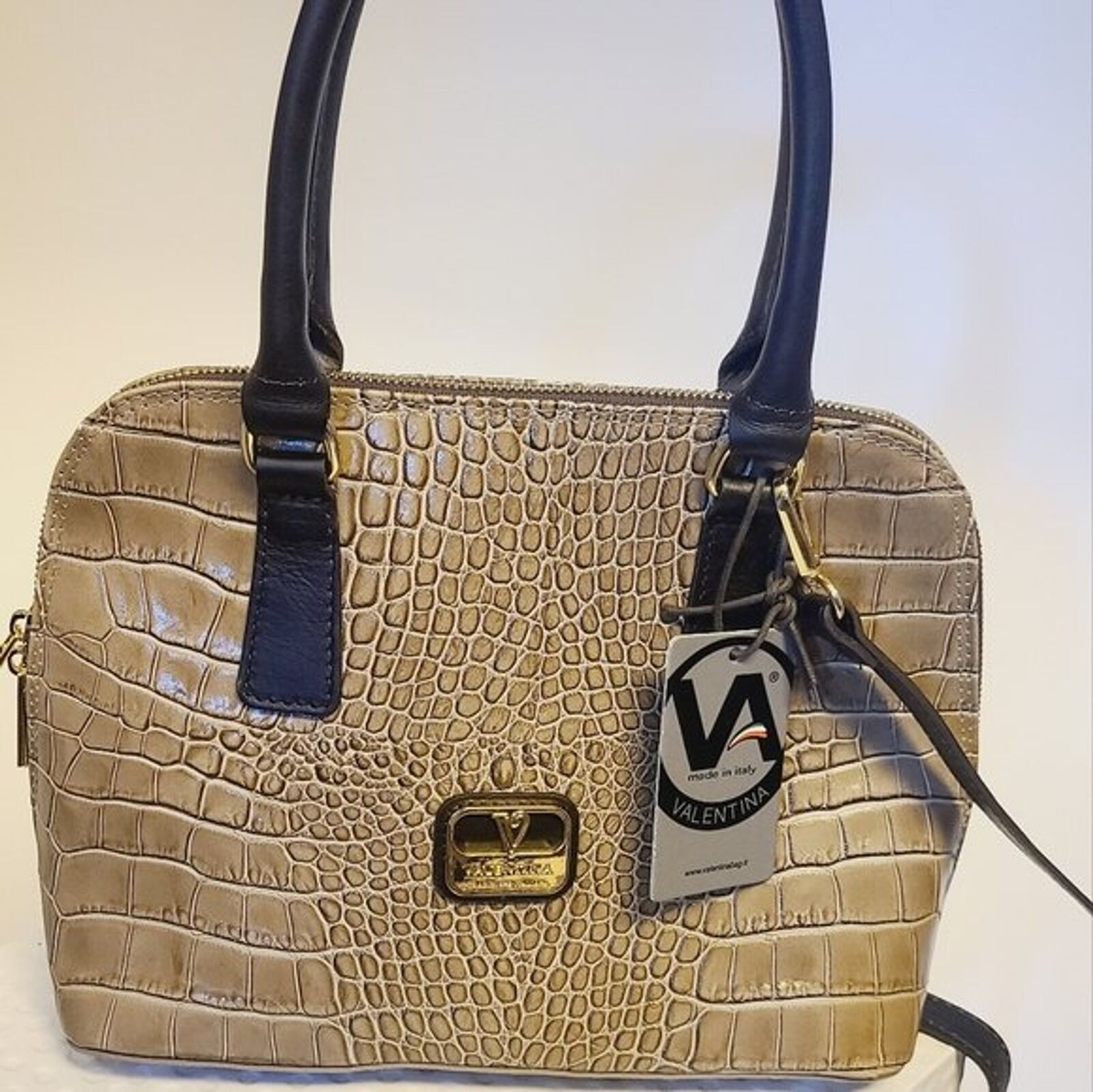 Valentina Made in Italy snake leather Crossbody