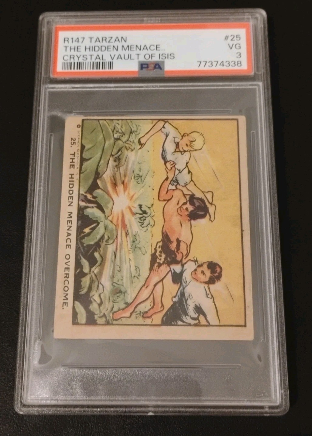1936 R147 TARZAN CRYSTAL VAULT OF ISIS #25 The Hidden Menace PSA 3 Schutter