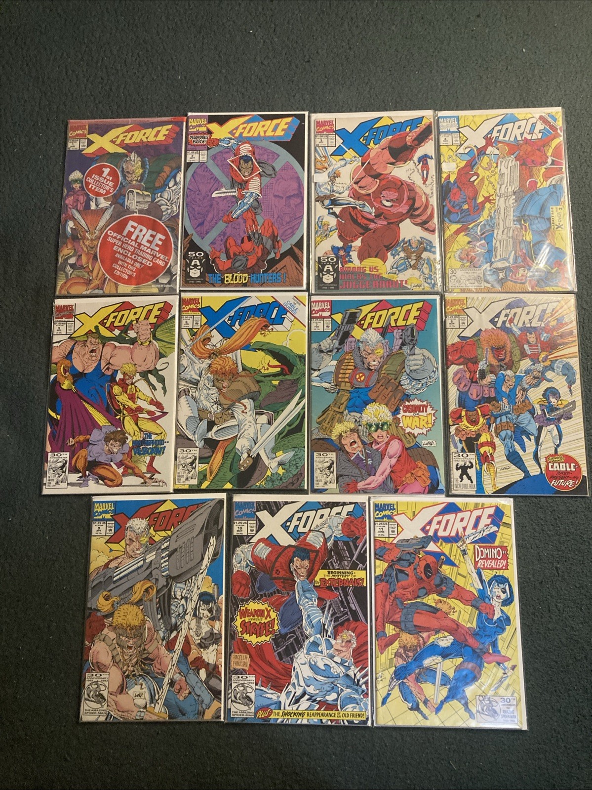X-Force #1-11 Marvel Comics 1991,1992 Lot Of 11