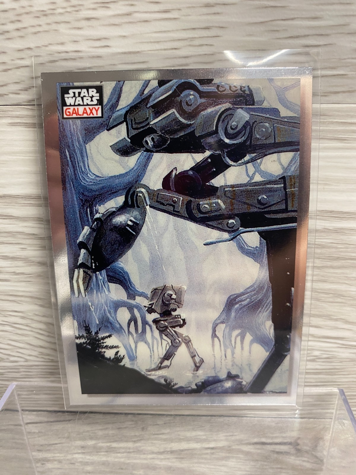 2023 Topps Chrome Star Wars Galaxy Base #38 Marching AT-STs