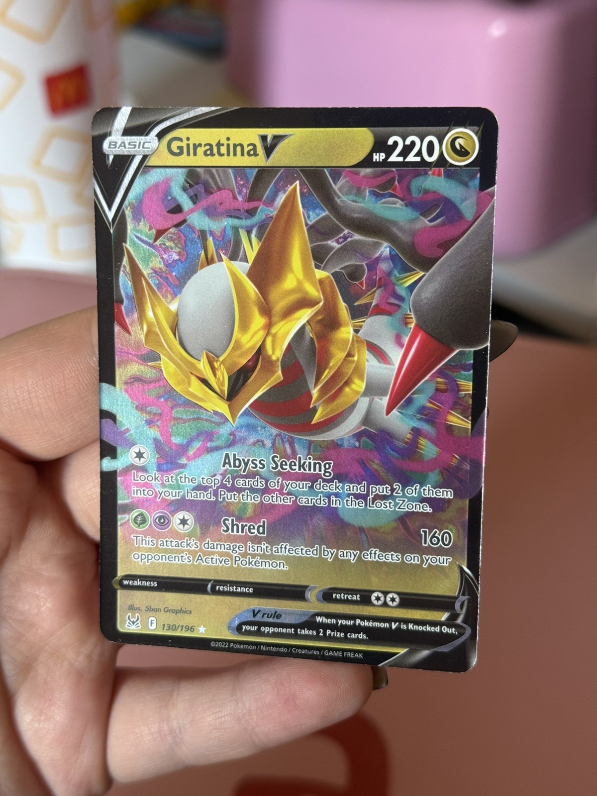 Pokémon TCG - Giratina v 130/196 - Loat Origin