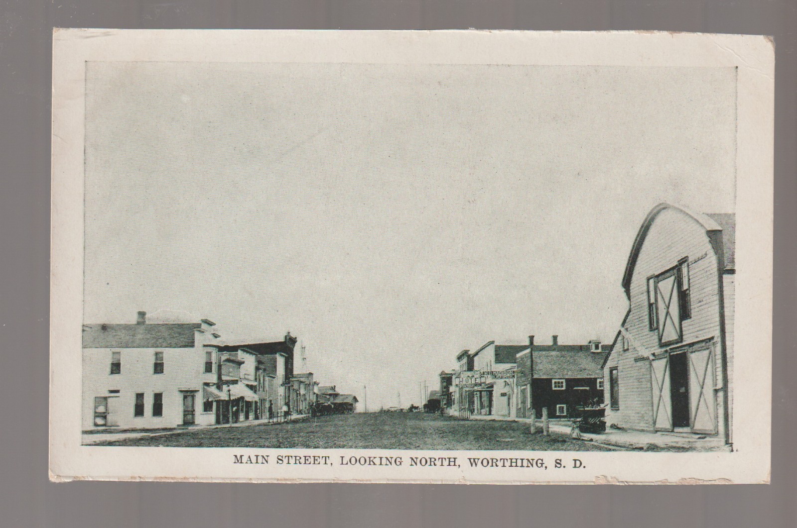 Worthing SOUTH DAKOTA c1910 MAIN STREET STORES nr Sioux Falls Canton Lennox B2