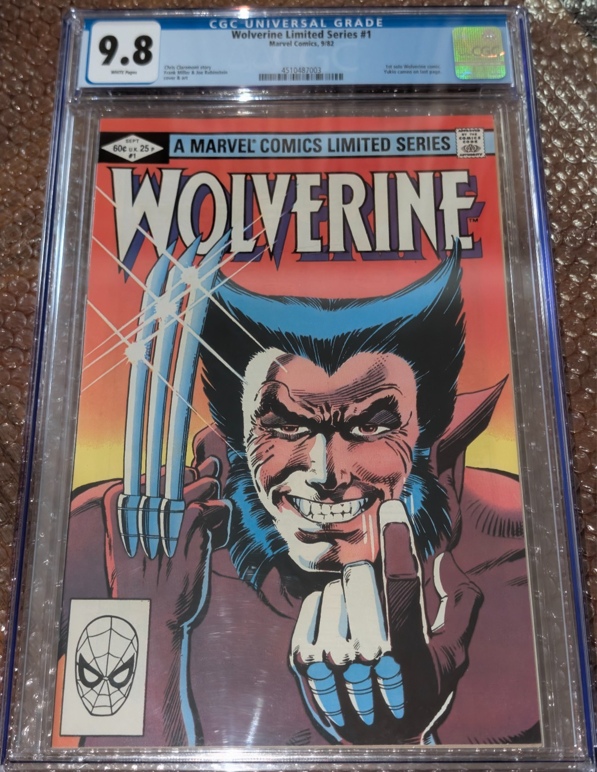 Wolverine #1 CGC 9.8 White Pages (1982) Limited 1st Solo Series Frank Miller