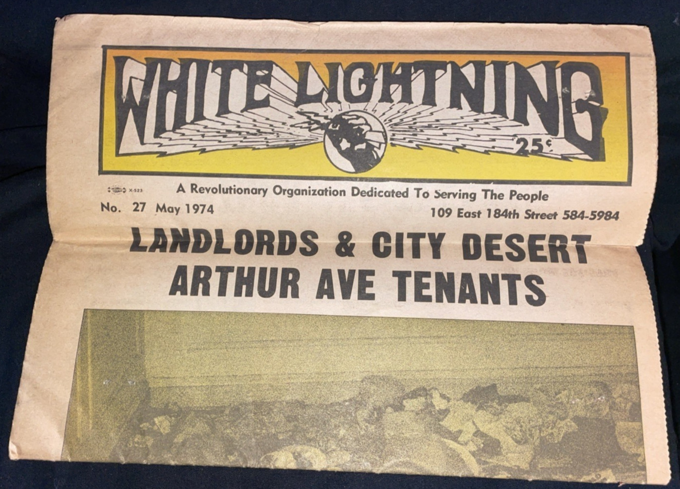 White Lightning Bronx NY Radical Newspaper No. 27 1974 *UNREAD*