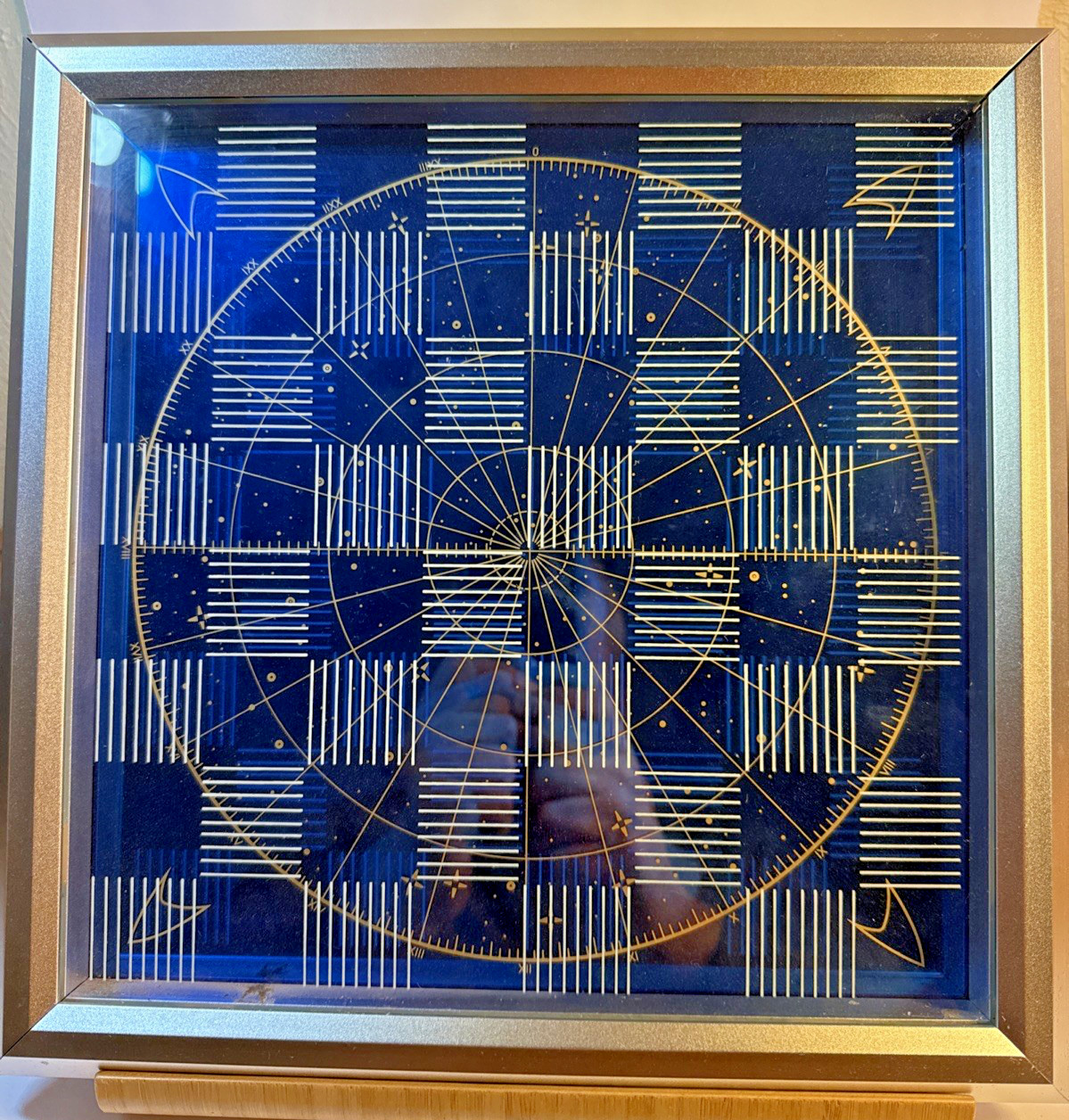 STAR TREK - 25th Anniversary Chess/Checker Board  TOP ONLY  - FRANKLIN MINT