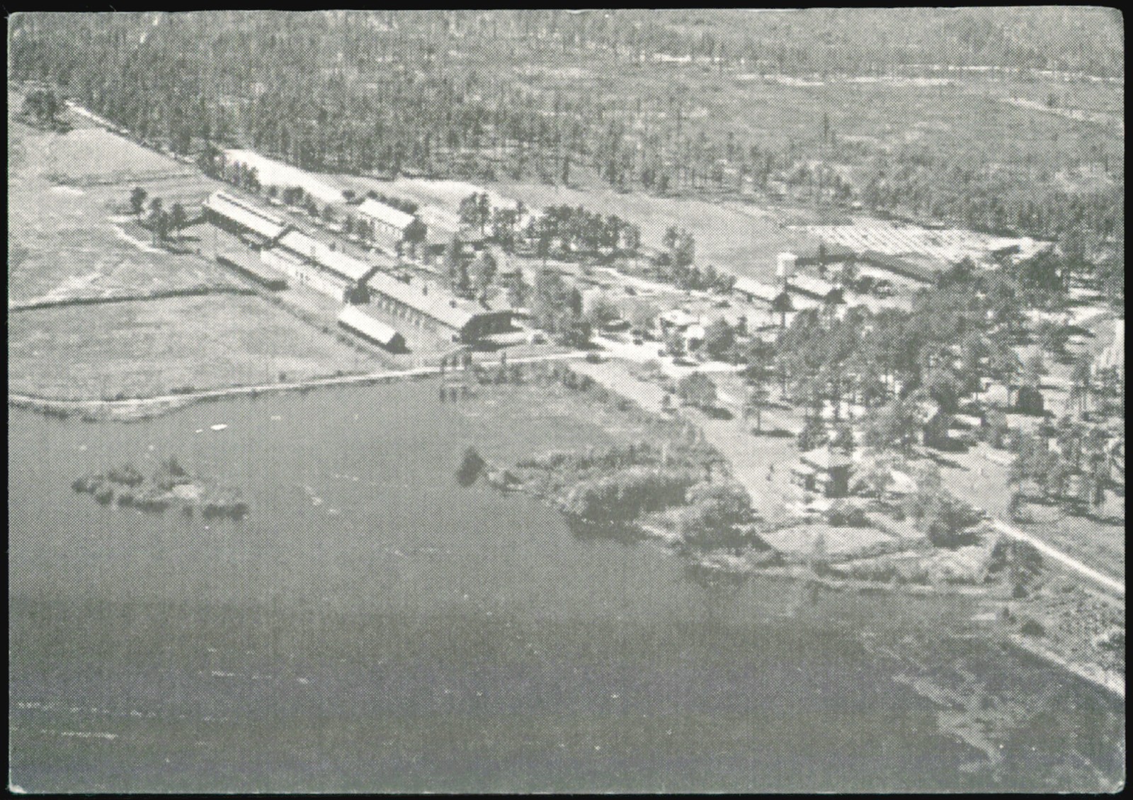 Browns Mills, New Jersey NJ Whitesbog Village Aerial View Vintage Postcard