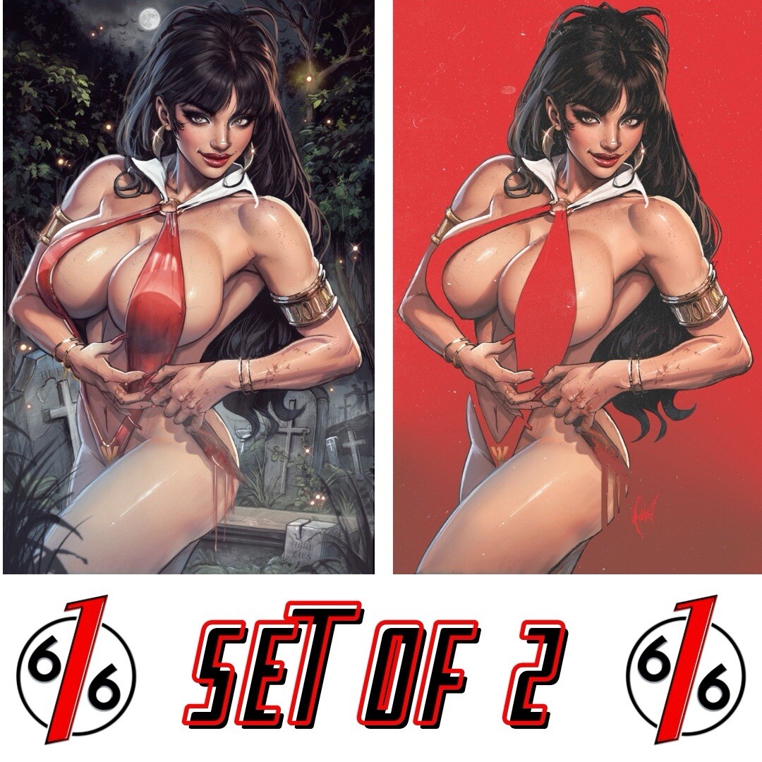 🔥🦇 VAMPIRELLA 675 CEDRIC POULAT 616 Comics Virgin Variant Set LTD 500