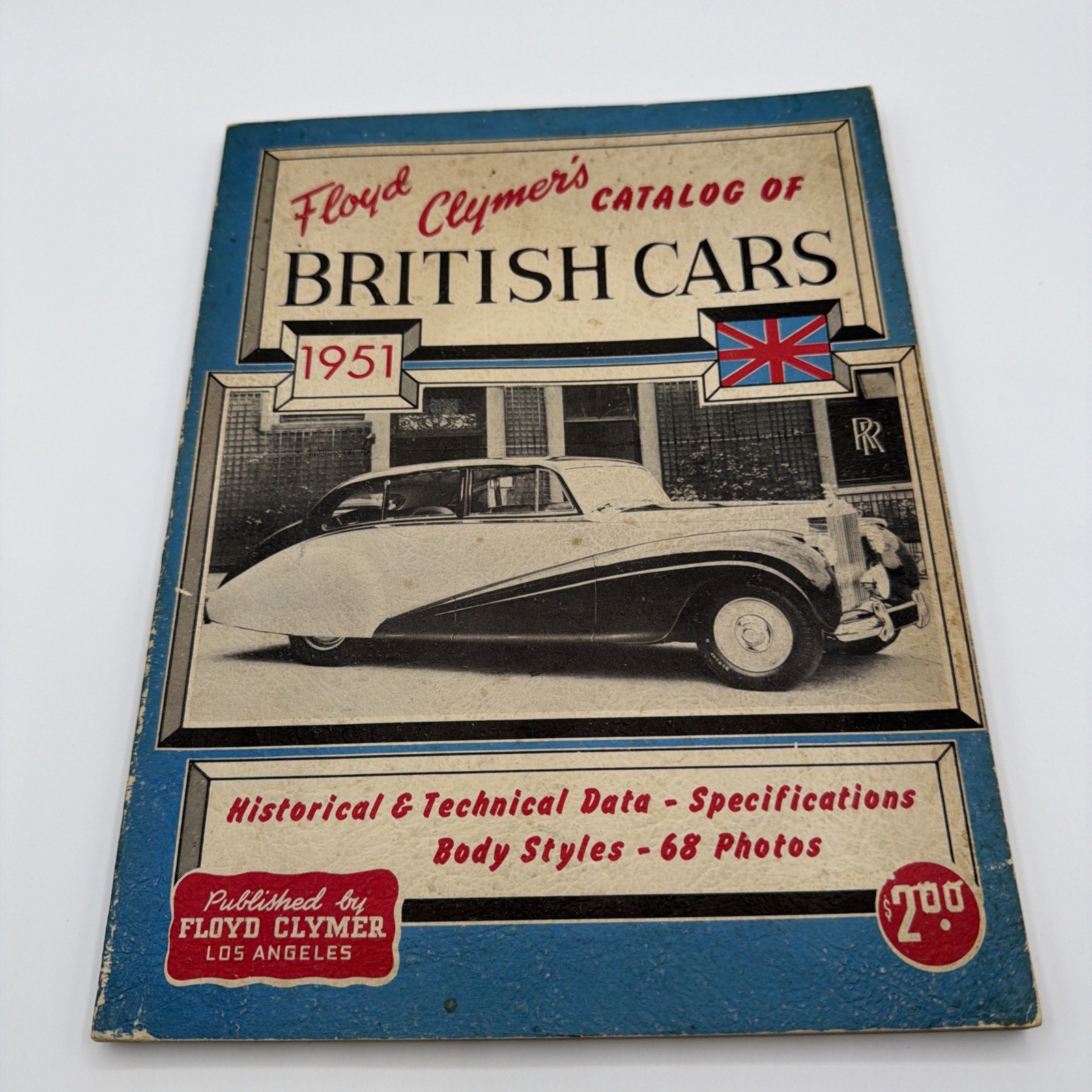 Vintage 1951 Floyd Clymer Catalog of British Cars Rare Jaguar MG Manual Book