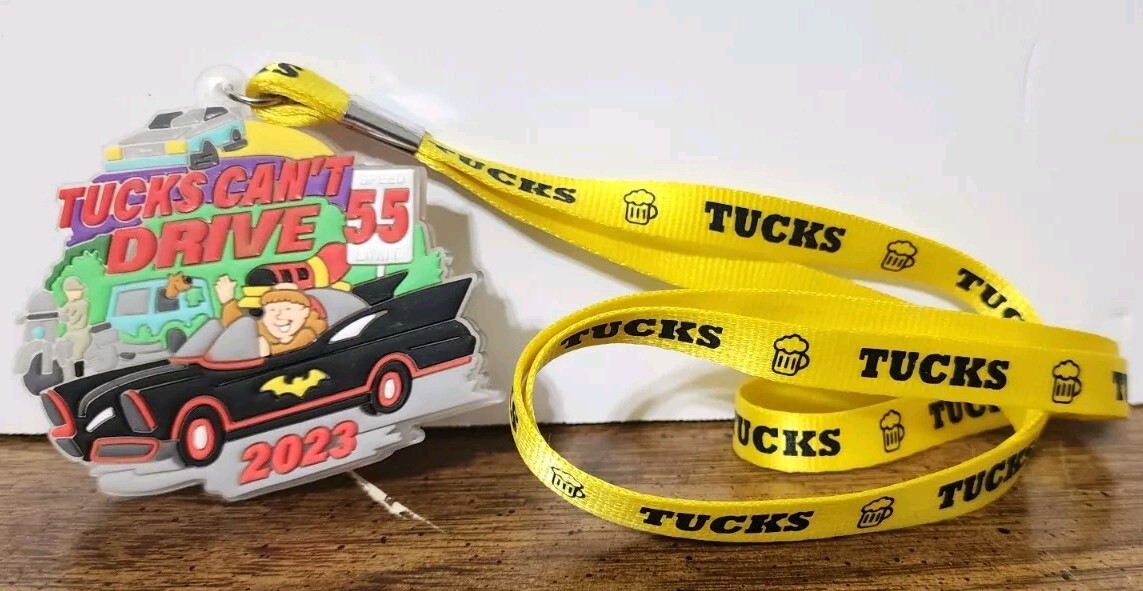 2023 Mardi Gras Krewe of Tucks “Can’t Drive 55” Theme Light Up Lanyard