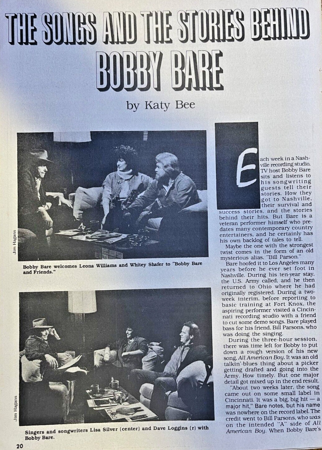 1985 Country Singer Bobby Bare