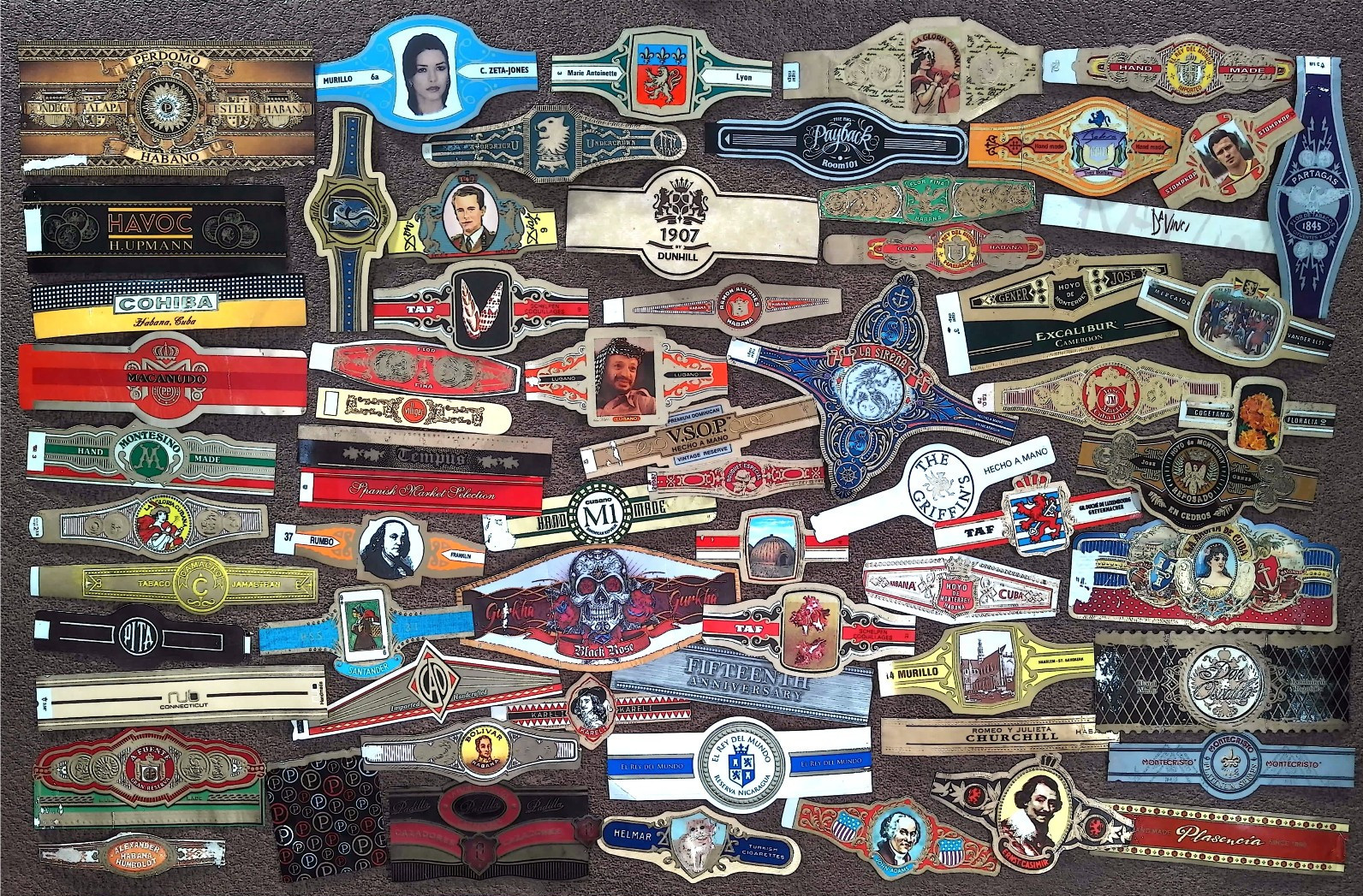 Cigar Band Lot Vintage Modern Odd Rare Retro Worldwide Mix US Foreign Collection Cigar Band Lot Vintage Modern Odd Rare Retro Worldwide Mix US Foreign Collection
