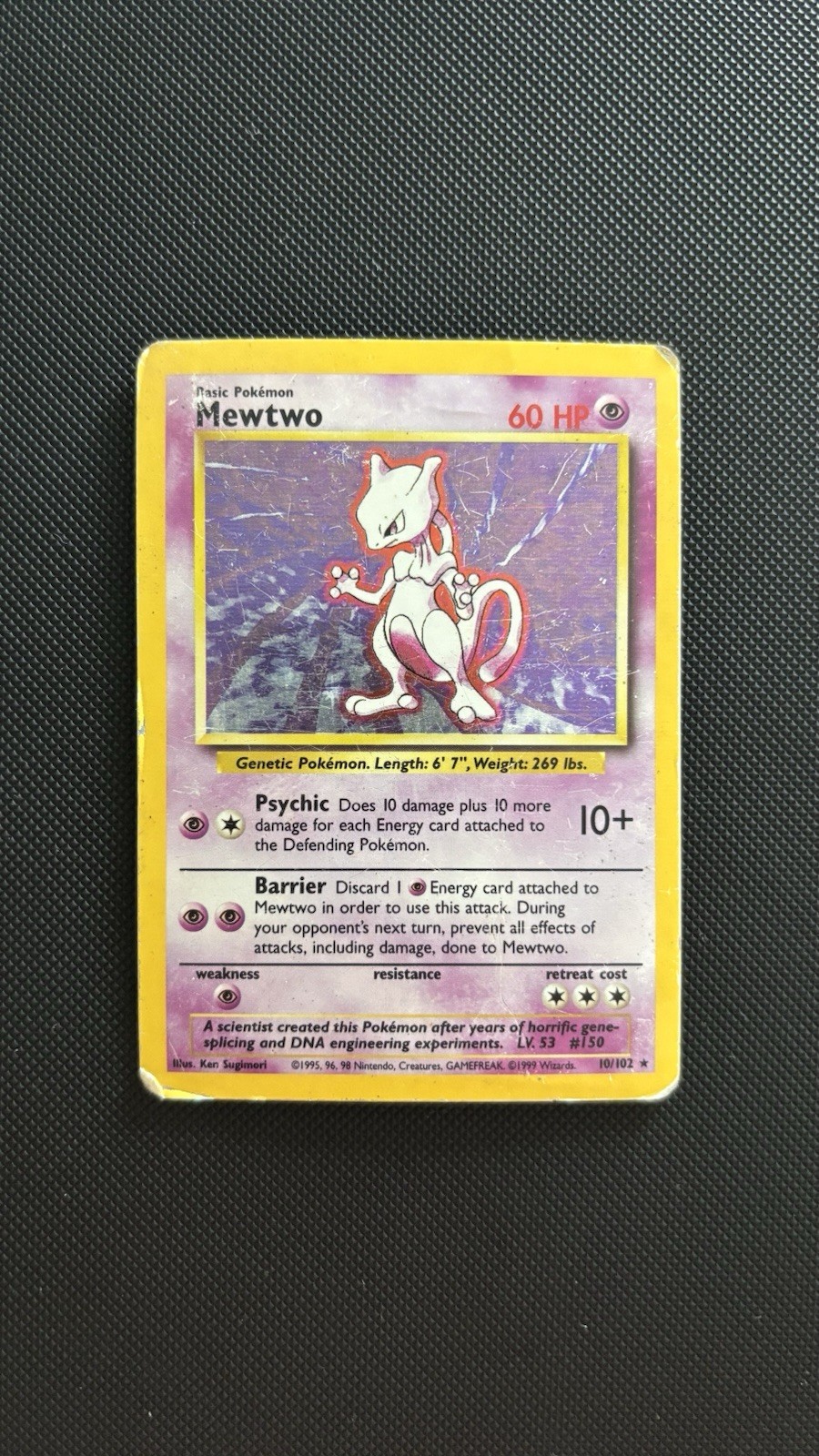 Mewtwo 10/102 Holo Pokemon Base Set - HP