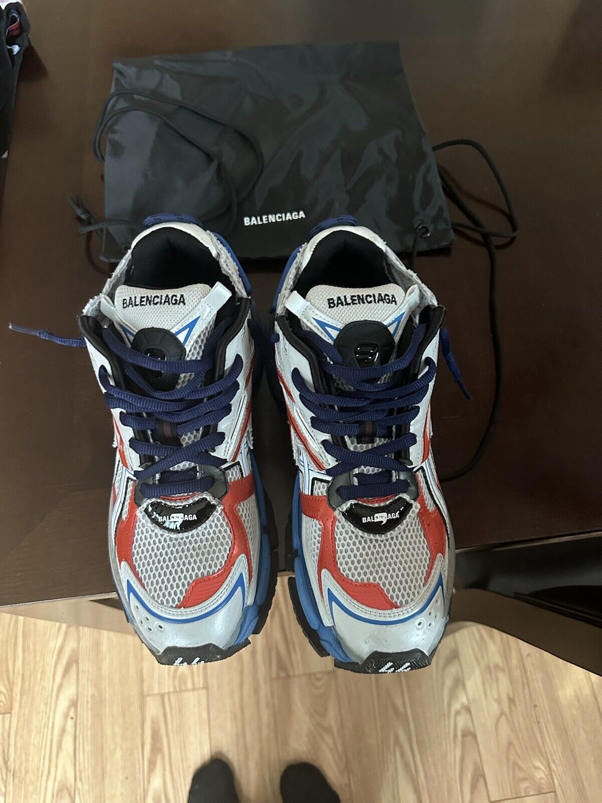Size 11 - Balenciaga Runner Sneaker Grey Red Blue