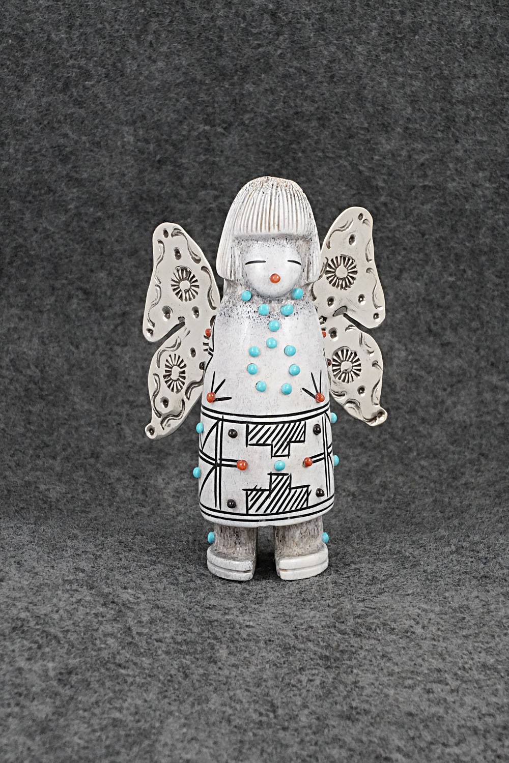 Butterfly Maiden Zuni Fetish Carving - Claudia Peina