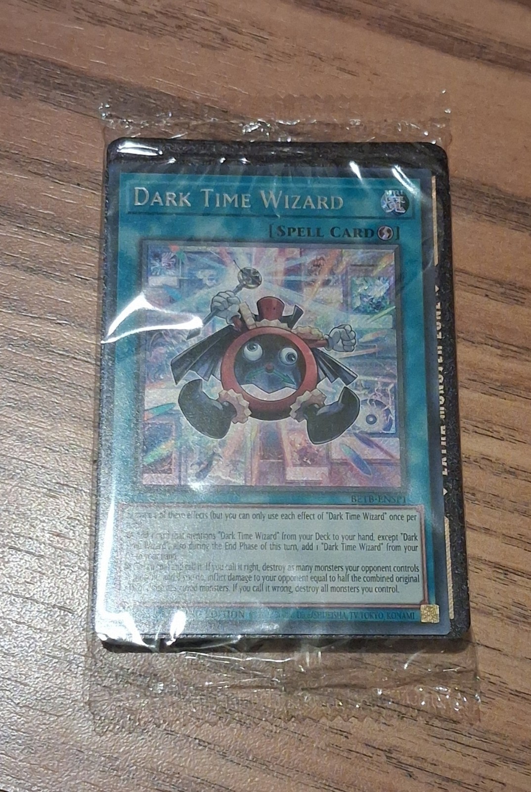 Dark Time Wizard Yu-Gi-Oh BETB-ENSP1 Beyond The Brave Promo Secret Rare sealed Dark Time Wizard Yu-Gi-Oh BETB-ENSP1 Beyond The Brave Promo Secret Rare sealed