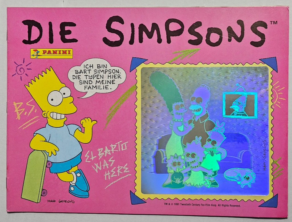 1991 PANINI THE SIMPSONS STICKER ALBUM * US SELLER * FN-/VG++ RARE