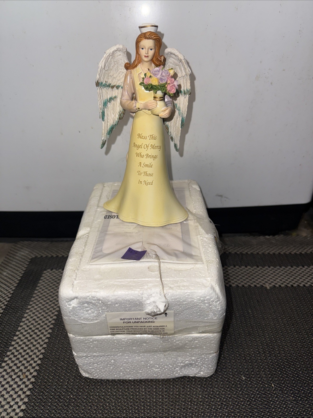Prayer For The Angel Of Mercy Collection Figurine With Nurse Hat On Very Rare EC