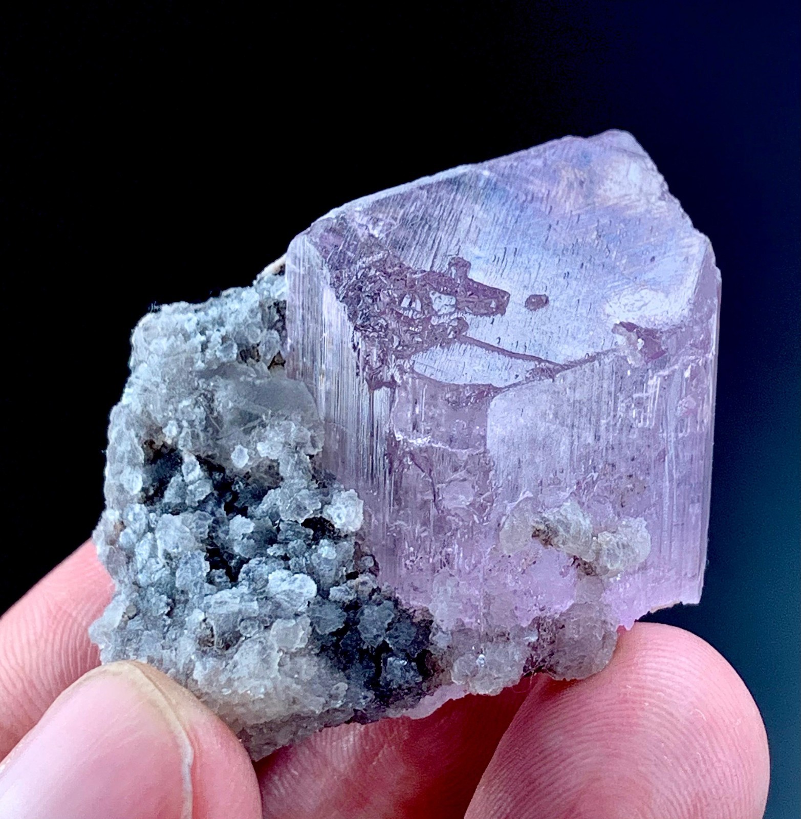 193 Carat Pink Kunzite Crystal from Afghanistan