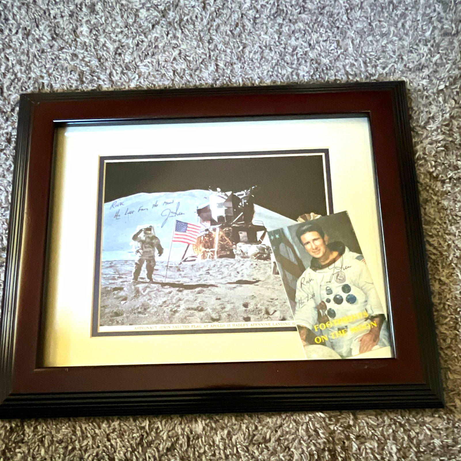 2 astronaut Jim Irwin, autographs Apollo 15 US space moon landing Christian rare 2 astronaut Jim Irwin, autographs Apollo 15 US space moon landing Christian rare
