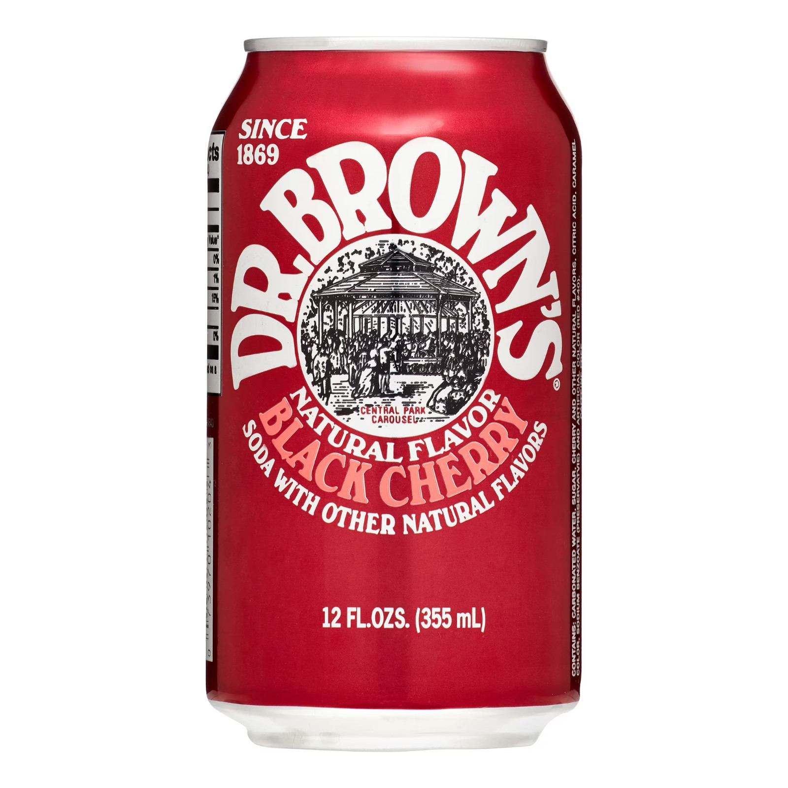Dr. Brown's Black Cherry Soda , 12 Fl Oz (Pack of 24)