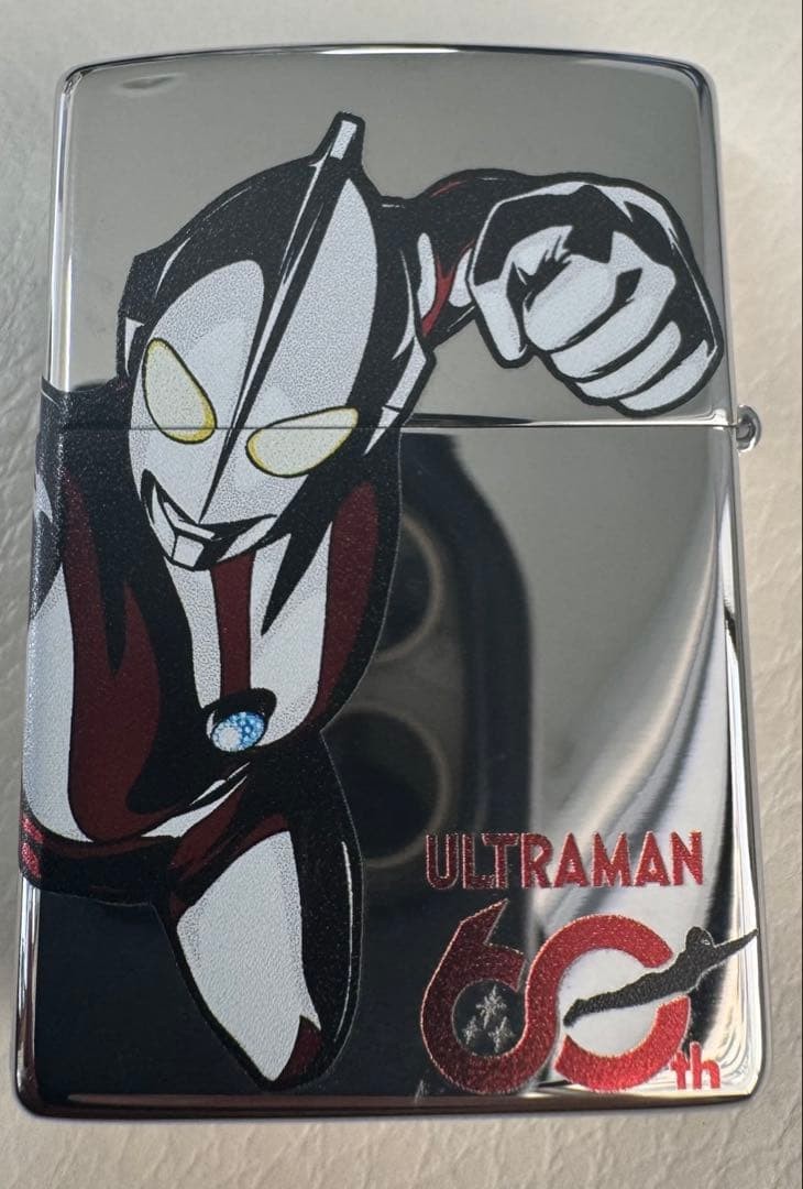 Final ZIPPO Ultraman 60th Anniversary Limited Edition Lighter, Silver Design