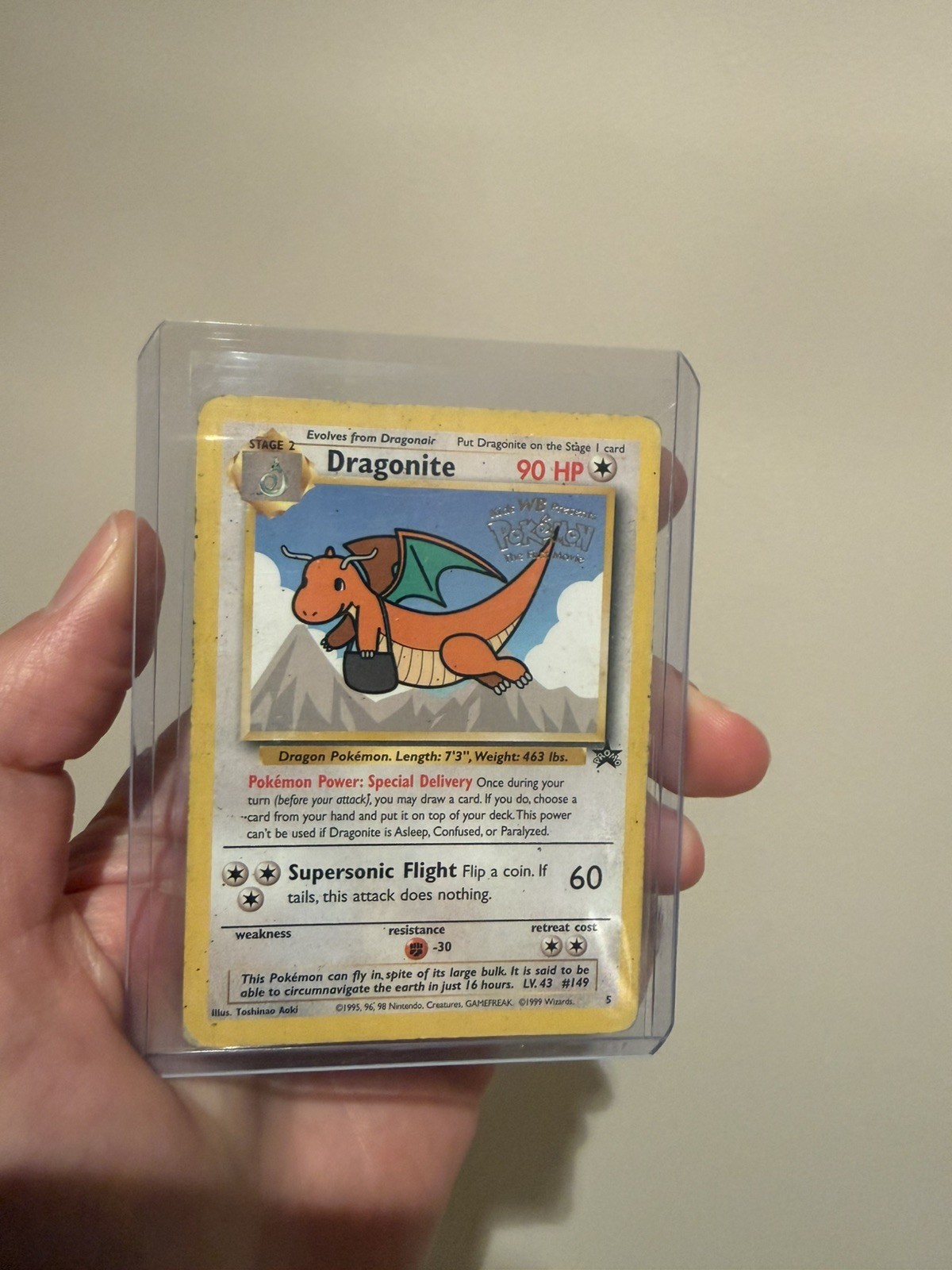 Pokemon TCG Dragonite 5 Wotc Promo Holo Promo English 1999 Stage 2 90 MP/HP